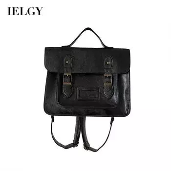 IELGY женский рюкзак большой вместимости в японском студенческом стиле чёрный