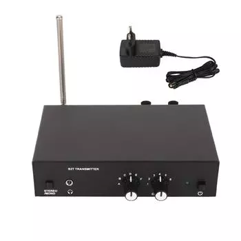 IEM System Transmitter 570 to 590MHz Stereo Wireless Ear Monitor Transmitter для сценической студии