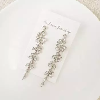IF ME 2 шт. женские кисточки со стразами, роскошные темпераментные серьги для женщин, подарок на день рождения, аксессуары серебряный