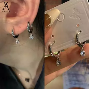 IF ME 4 шт./компл. Цирконовые пряжки для ушей для женщин гипоаллергенные серьги-гвоздики