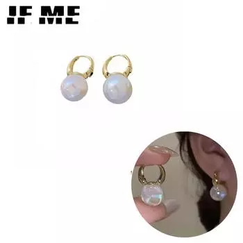 IF ME элегантные серьги-кольца золотые серьги женские ювелирные аксессуары