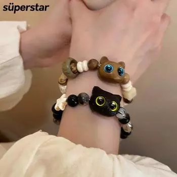 IF ME элегантный браслет из бусин в форме кошки для женщин, браслеты дружбы, аксессуары, подарок 1