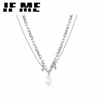 IF ME цепочка со звездой, ожерелье с бабочкой, прозрачное ожерелье из бисера для женщин, вечерние свадебные украшения, короткое колье ручной работы 54797