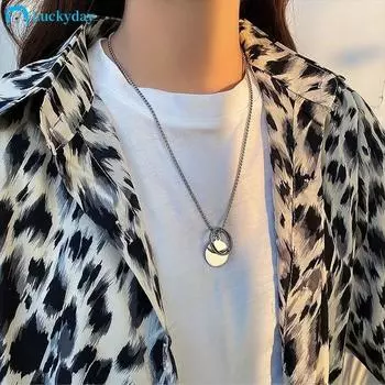 iF ME Круглое кольцо, ожерелье, простая серебряная цепочка, колье для женщин, ювелирные аксессуары