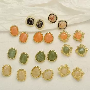 IF ME модные геометрические нерегулярные дисковые складки золотого, серебряного цвета металлические серьги-гвоздики для женщин подарок вечерние ювелирные изделия подарок