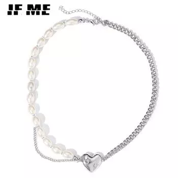 IF ME модные ожерелья с подвеской в форме сердца, колье, женские ювелирные аксессуары
