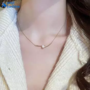 IF ME палочки для еды с имитацией искусственного жемчуга, кулон, ожерелье для женщин, роскошная золотая цепочка, колье, ювелирные аксессуары