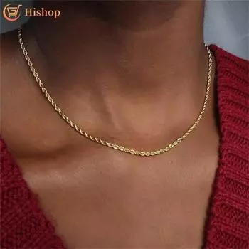 IF ME простое ожерелье для женщин, модная золотая цепочка, ожерелья, аксессуары, ювелирные изделия