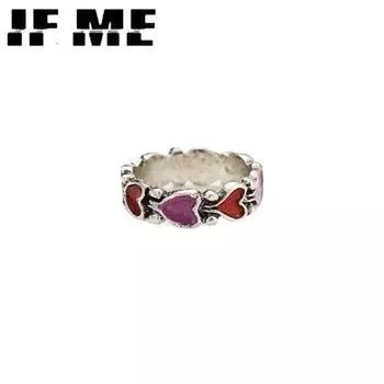 IF ME ретро сердце шить пара кольцо для женщин модные аксессуары ювелирные изделия подарок 1