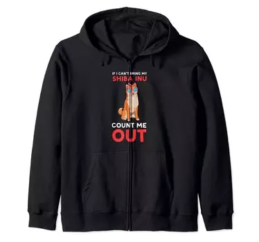 If you carry your Shiba count it out Zip Parka can t Inu, чёрный
