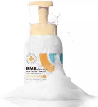 IFME Уход за кожей Детский шампунь для детей Пена для всего тела Мыло для тела Увлажняющее детское мыло Мыло для младенцев Новорожденных детей Без добавок (Бутылка,