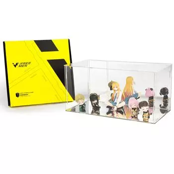 iFREEMEN Figure Case Collection Case Acrylic Case Easy Assembly without Screws Rear Mirror with Mirror Showcase Display Case 5 Colors 13 Sizes Full of