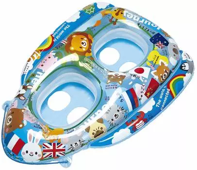 Igarashi Tandem Baby Boat Summer Journey Inflated Size Approximately 124 x 93cm With Rope MFB-TW3V синий