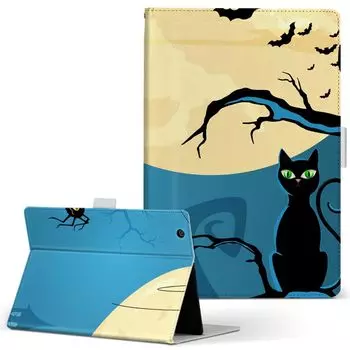 igcase Fire HD 8 выпущен в эксклюзивном ноутбуке с прямой вставкой spider 000061 (8-е поколение, 2018) кейс, тип, обложка, тип, Хэллоуин, ночь, кот,