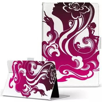 igcase Fire HD 8 выпущен в специальном чехле для ноутбука с чехлом прямого склеивания, иллюстрация Simple Pink 004597 (8-е поколение, 2018)