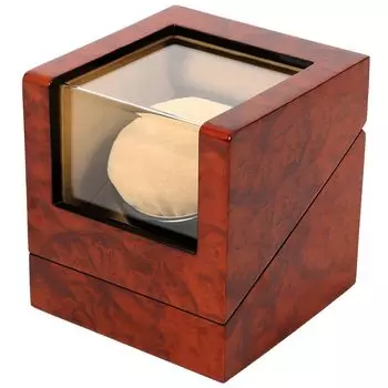 IGIMI деревянная машинка для подзавода часов, стиль кленового капа, 1 заводная головка, 12 центральных остановок, мотор Mabuchi, совместимый с USB, 4 режима переключения, IG05020105009 заводная машинка коричневый