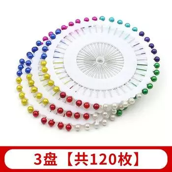 Игла для фиксации булавками DIY Ручная игла Игольница Цветная жемчужная игла Игла для позиционирования Игла для бисера Инструмент для вставки иглы в игольницу