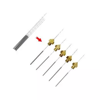 Игла для очистки 0,2/0,25/0,3/0,35/0,4 мм 10 шт. Очистка засоренных насадок, гибкая B