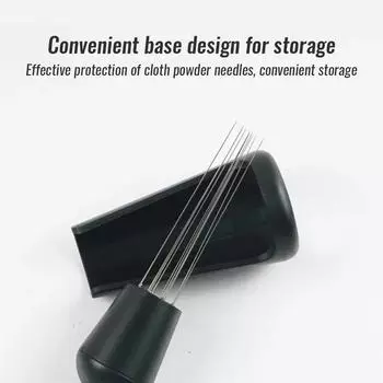 Игла для порошка для эспрессо-машины, игла для порошка из нержавеющей стали с приспособлениями для хранения и смешивания