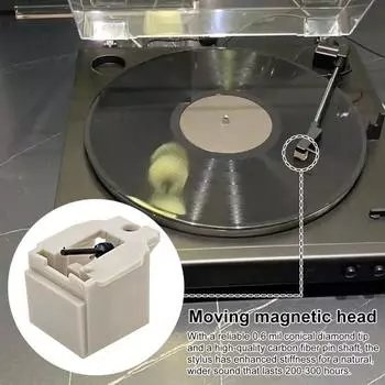 Игла для проигрывателя виниловых пластинок Audio-Technica AT3600L, проигрыватель виниловых пластинок, ромбовидный наконечник, сменные части, аксессуары белый