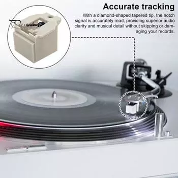 Игла для проигрывателя виниловых пластинок Audio-Technica AT3600L, проигрыватель виниловых пластинок, ромбовидный наконечник, сменные части, аксессуары белый