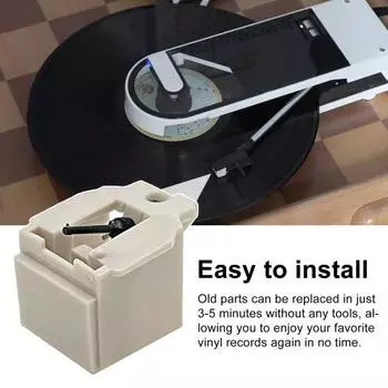 Игла для проигрывателя виниловых пластинок Audio-Technica AT3600L, проигрыватель виниловых пластинок, ромбовидный наконечник, сменные части, аксессуары белый