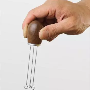 Игла для размешивания кофе эспрессо с деревянной ручкой Игла для размешивания кофе Игла для распределителя кофейного порошка Профессиональные инструменты для эспрессо