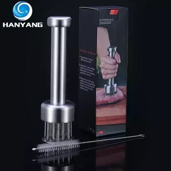 Игла для разрыхления мяса из нержавеющей стали 304, кухонный размягчитель для стейка, новый пресс-разрыватель сухожилий для стейка 5cmx19.5cmx3.8cm