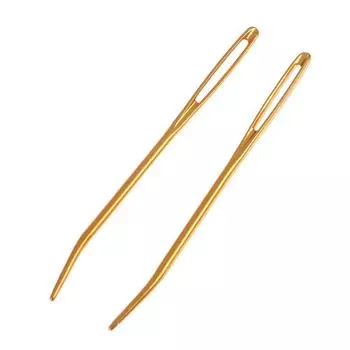 Игла для сшивания вязаный изделий золотой