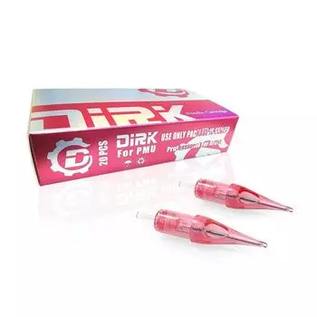 Игла для татуировки DIRK PINK 10 игл, 1207 RS, 1 шт, круглая шейдерная