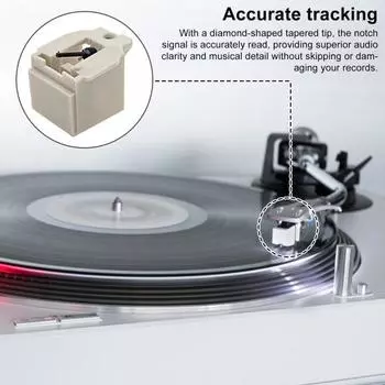 Игла проигрывателя Yousheng для проигрывателя виниловых пластинок Audio-Technica AT3600L, ромбовидный наконечник иглы, запасные части, аксессуары белый