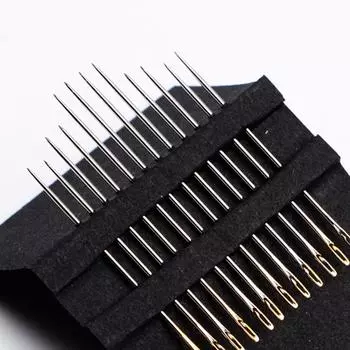 Игла-штопка из нержавеющей стали с боковым отверстием 12 шт./лот, популярная швейная игла для самостоятельного шитья, горячая распродажа, высококачественные швейные иглы, ювелирные аксессуары серебряный