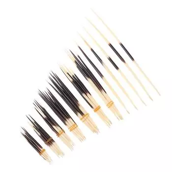 Иглы дикобраза Палочка для волос Индейские ремесленные аксессуары Рыболовный буй Украшения из натуральной кости своими руками Аксессуары для волос 20-21cm 1pc