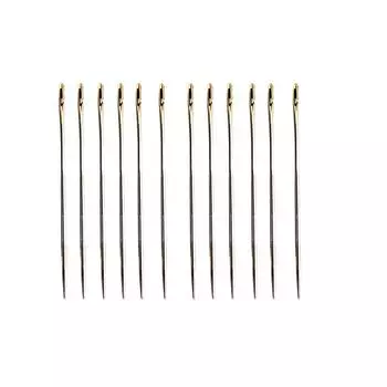 Иглы для ручного шитья с автоматической заправкой нити Прочные элегантные игольчатые вещи Инструменты для вышивки с боковыми отверстиями Ручная вышивка