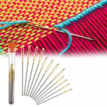 Иглы с большим ушком, универсальные, простые в эксплуатации, легкие иглы с большим ушком для изготовления ниток для дома