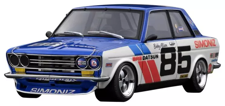 ignition model Datsun Bluebird Completed product 1/18 (510) White/Blue #85