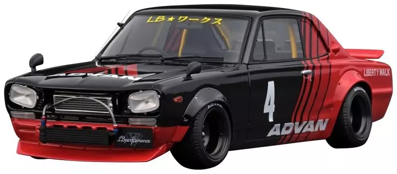 ignition model Hakosuka 2Door finished product IG2646 TK.Company 1/18 LB-WORKS Black/Red