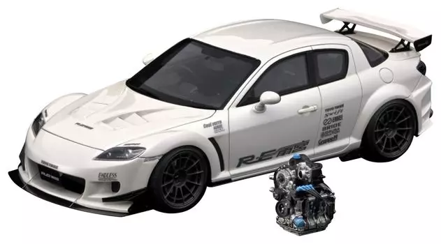 ignition model Mazda RE Amemiya Pearl White With Engine Completed Product IG3174 1/18 RX-8 (SE3P)