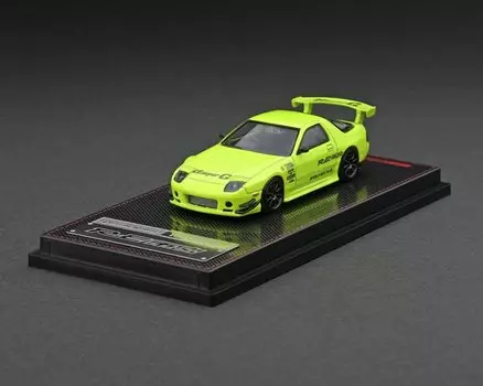 ignition model Mazda RE Amemiya Yellow Green finished product IG2497 1/64 RX-7 (FC3S)