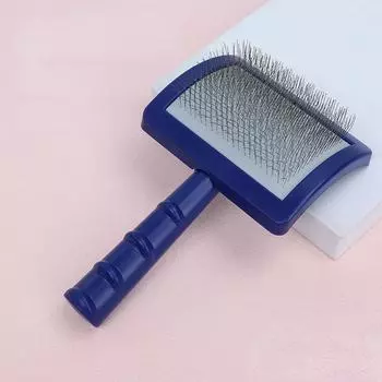 Игольчатые расчески для удаления шерсти у домашних животных, щетка для чистки и стрижки шерсти, инструмент для ухода за шерстью, распутывающий шерсть кошек, пуходерка для щенков и собак, аксессуары для домашних животных светло-синий