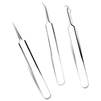 Игольчатый пинцет для удаления черных точек, прыщей, заостренного локтя, инструмент для ухода за лицом