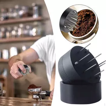 Игольчатый трамбовщик для кофе, мешалка для выравнивания трамбовки для кухни 51mm