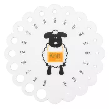 Игольница калибра вязания пластиковый круглый измерительный инструмент с четкой шкалой мультяшный узор для шитья своими руками