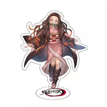 Игра аниме Demon Slayer акриловая подставка для персонажа косплей модель окрашенный декор стола орнамент подарок 15 см 15cm