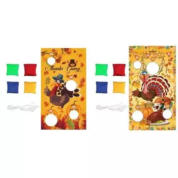 Игра «Бросание мешочка с фасолью» на День благодарения. Набор игр с фасолью для детей и взрослых. (К) .