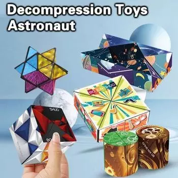 Игра для мозга Кубик Игрушка Интересная Трехмерная Геометрия Бесконечность зелёный