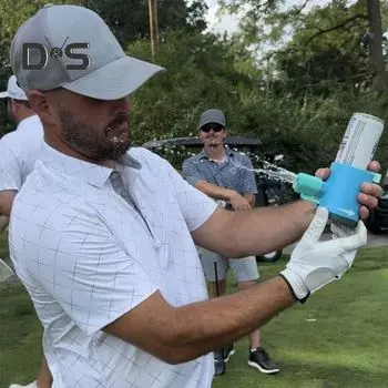 Игра для вечеринок Twist-and-Pass, многопользовательская интерактивная игра в рулетку с напитками, для взрослых, для семейного ночного бара, для мальчишника светло-синий