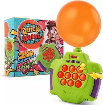 Игра Fast Push Bubble Game Whack A Balloon Game Light Up Puzzle Speed Push Game Squeeze Sensory Toy Ручная игра Fidget Game Игрушка для детей и взрослых Игрушка для вечеринок зелёный