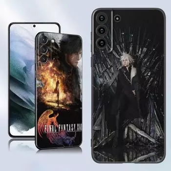 Игра Final Fantasy черный силиконовый чехол для телефона Samsung Galaxy S23 S21 S20 FE S24 S22 Ultra S10E S10 S9 S8 Plus Samsung S22