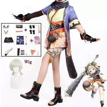 Игра Genshin Impact Sayu Косплей Костюм Для Взрослых Карнавальная Униформа Парик Аниме Хэллоуин Вечерние Костюмы Маскарад Женское Сексуальное Платье XXXL